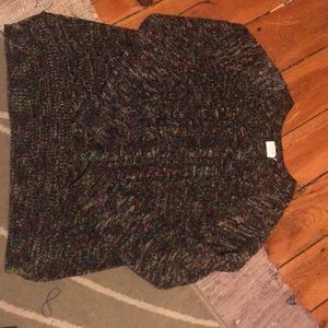Time and true XL multicolored knitted sweater.